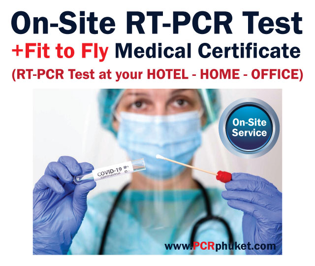 On-Site RT-PCR Testing + Fit to Fly Medical Certificate (Result 24 Hrs)